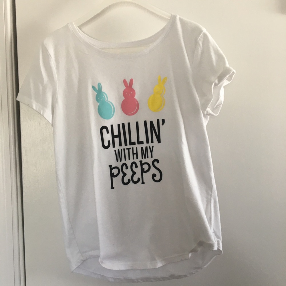 White custom Easter shirt